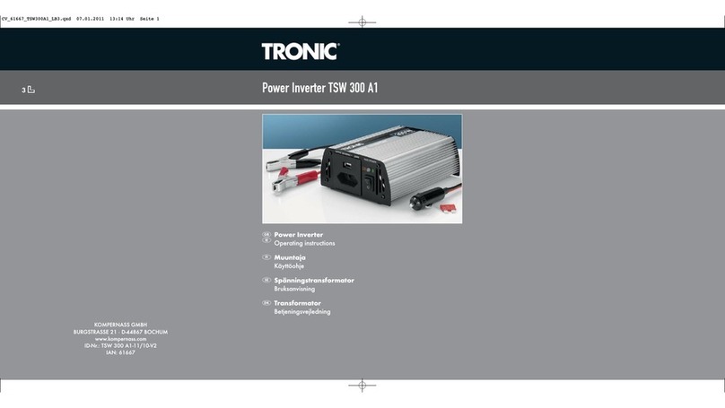 Tronic TSW 300 A1 User manual Tronic TSW 300 A1 User manual
