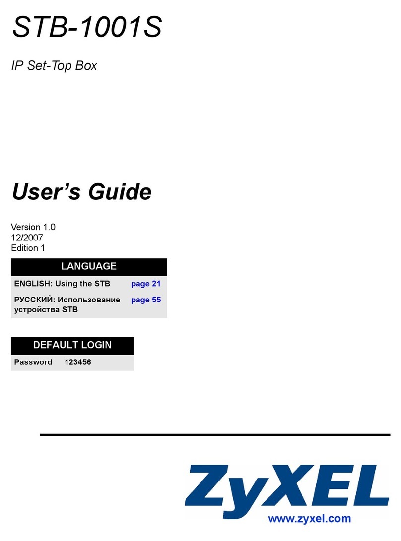 ZyXEL Communications STB-1001S user guide