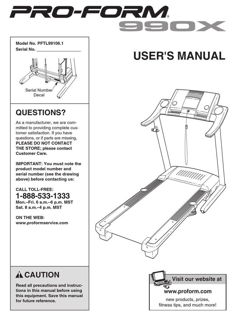 Pro-Form PFTL99106.1 User manual