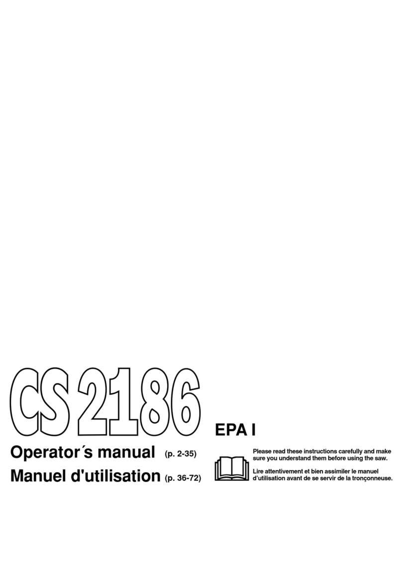 Jonsered CS 2186 User manual