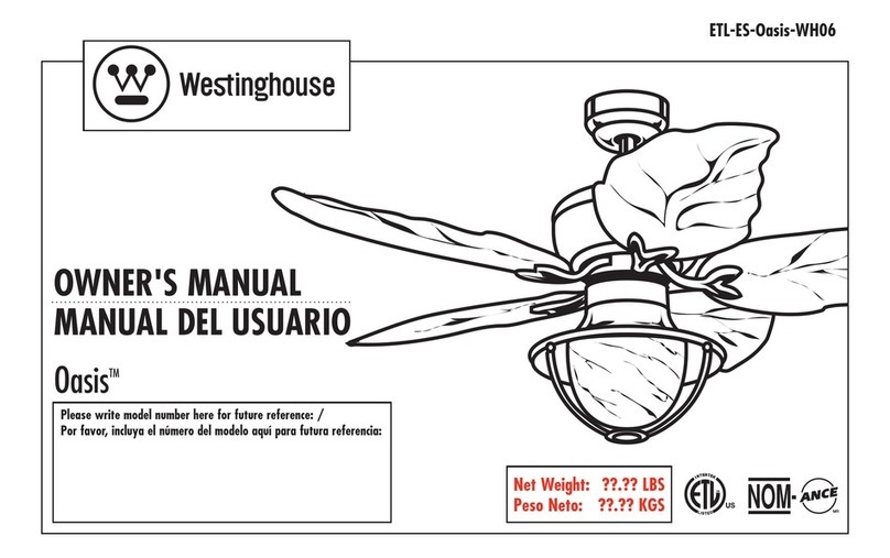 Westinghouse Oasis owner's manual