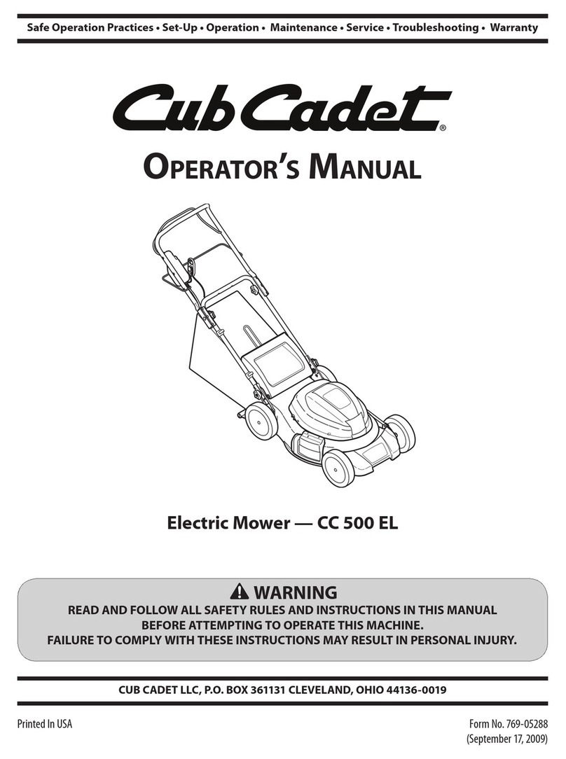 Cub Cadet CC 500 EL User manual