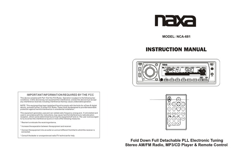 Naxa NCA-681 User manual