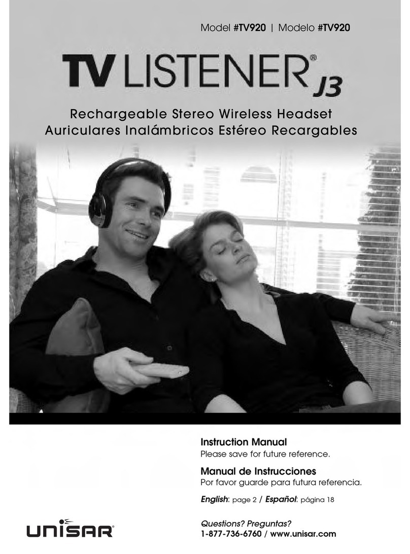 Unisar TV920 User manual