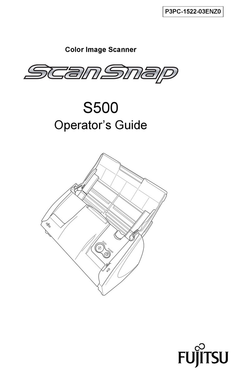 Fujitsu ScanSnap S500 Operator's guide