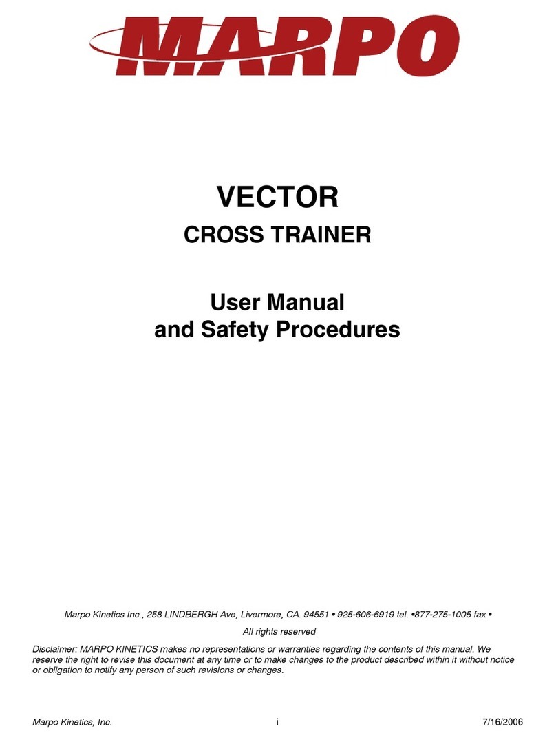 Marpo Kinetics Vector User manual and safety procedures