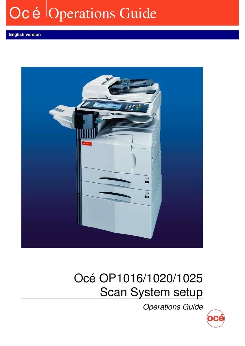 Oce OP1016 User manual