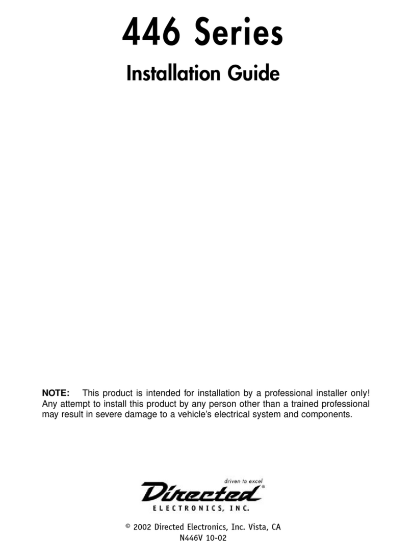 Directed Electronics 446 Series User manual