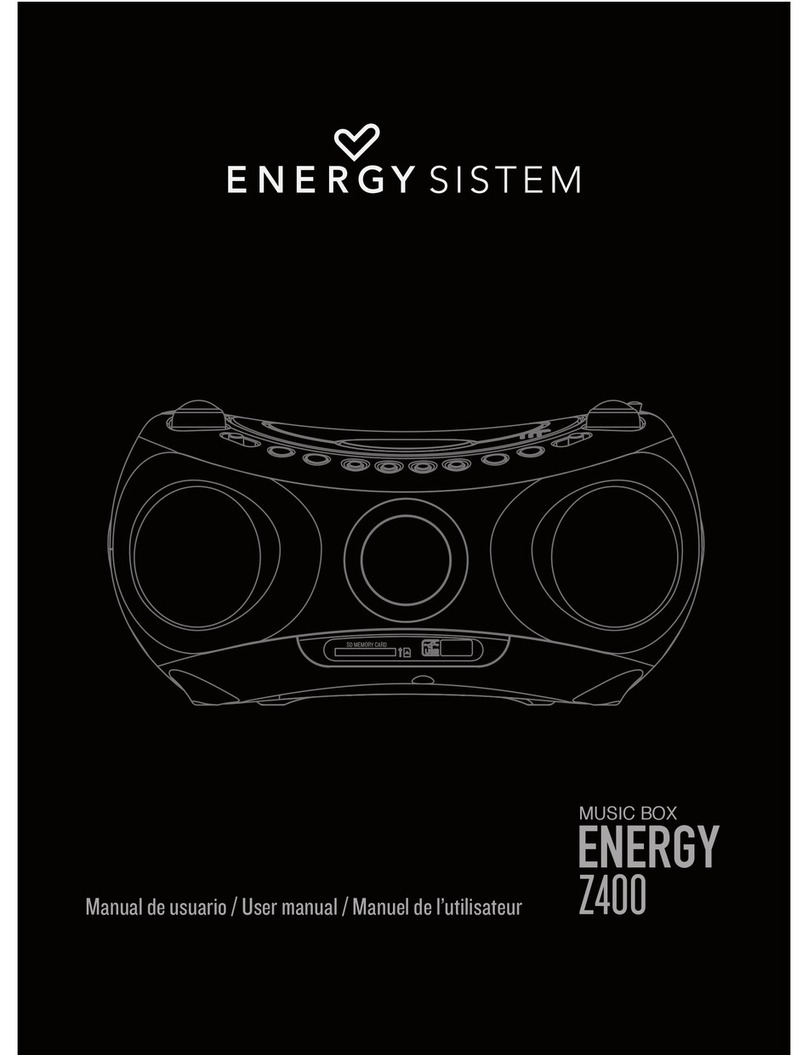 ENERGY SISTEM Music Box Energy Z400 user manual