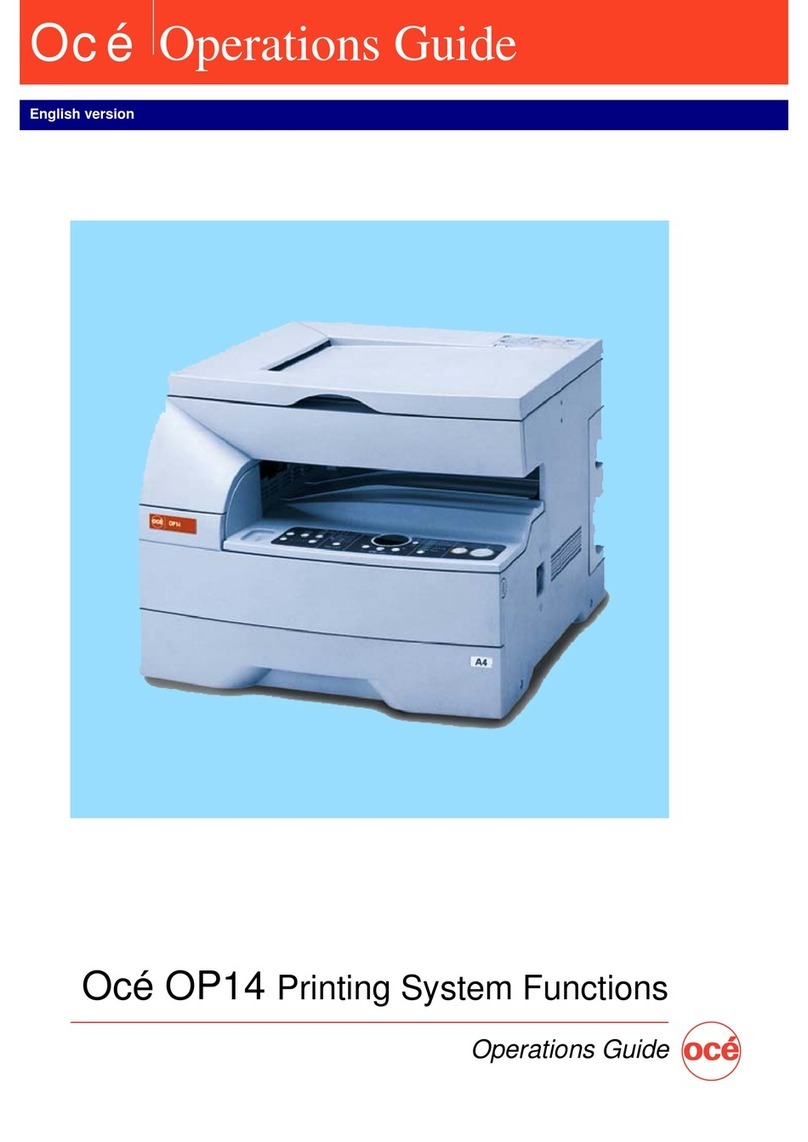 Oce OP14 User manual