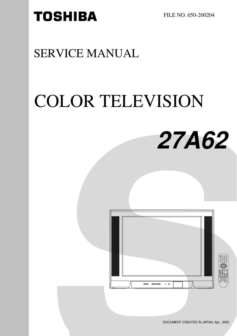 Toshiba ColorStream 27A62 Service manual