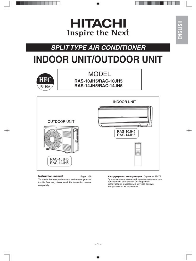 Hitachi RAC-10JH5 User manual