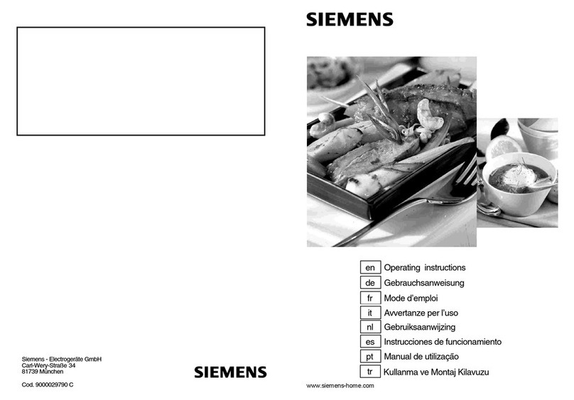 Siemens Cooking hob User manual