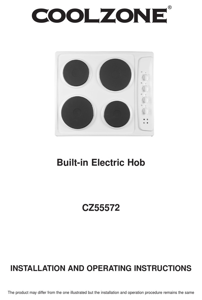 Coolzone CZ55572 Installation and operating instructions