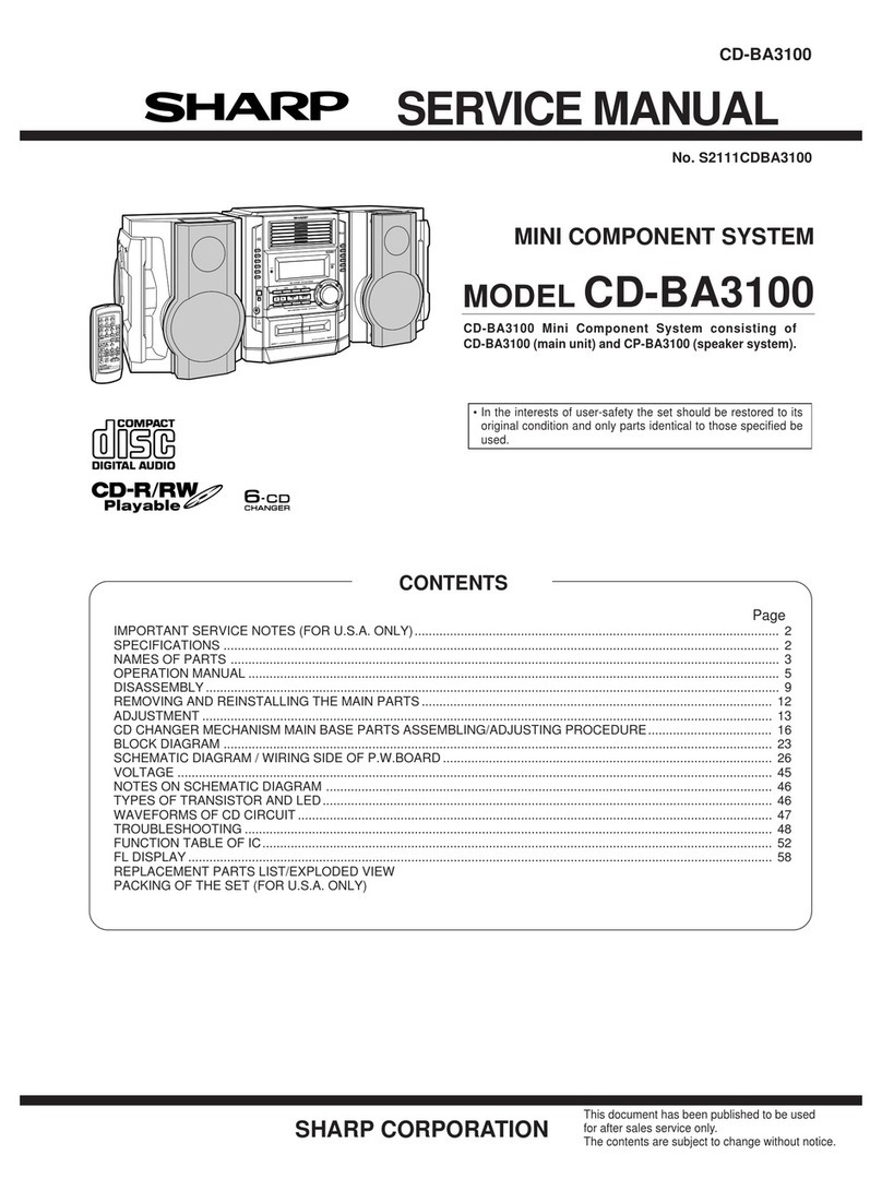 Sharp CD-BA3100 User manual Sharp CD-BA3100 User manual
