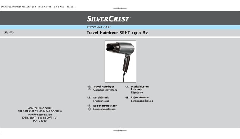 Silvercrest SRHT 1500 B2 User manual