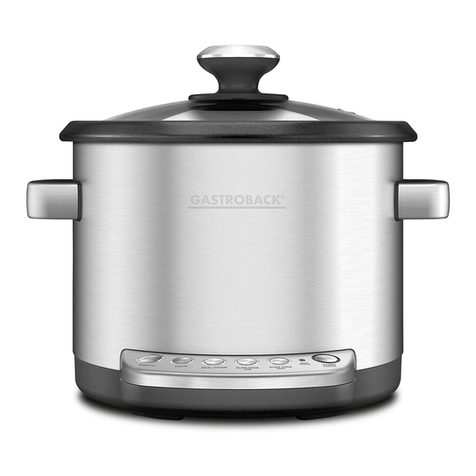Gastroback Design Multicooker Advanced 42538 User manual
