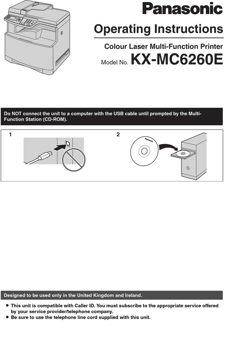 Panasonic KX-MC6260E User manual