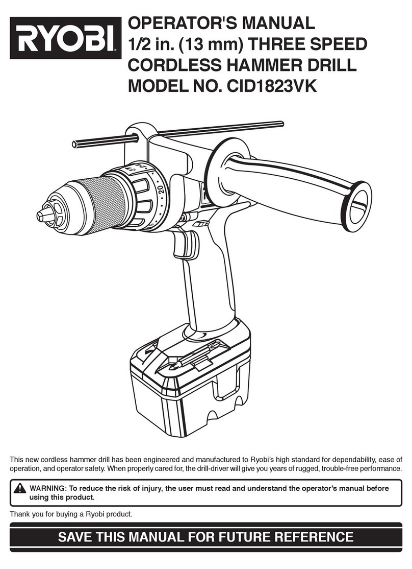 Ryobi CID1823VK User manual