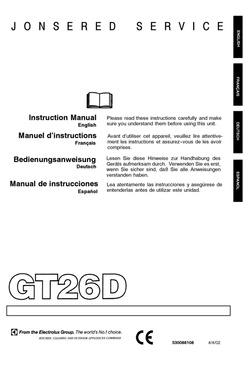 Jonsered GT26D User manual