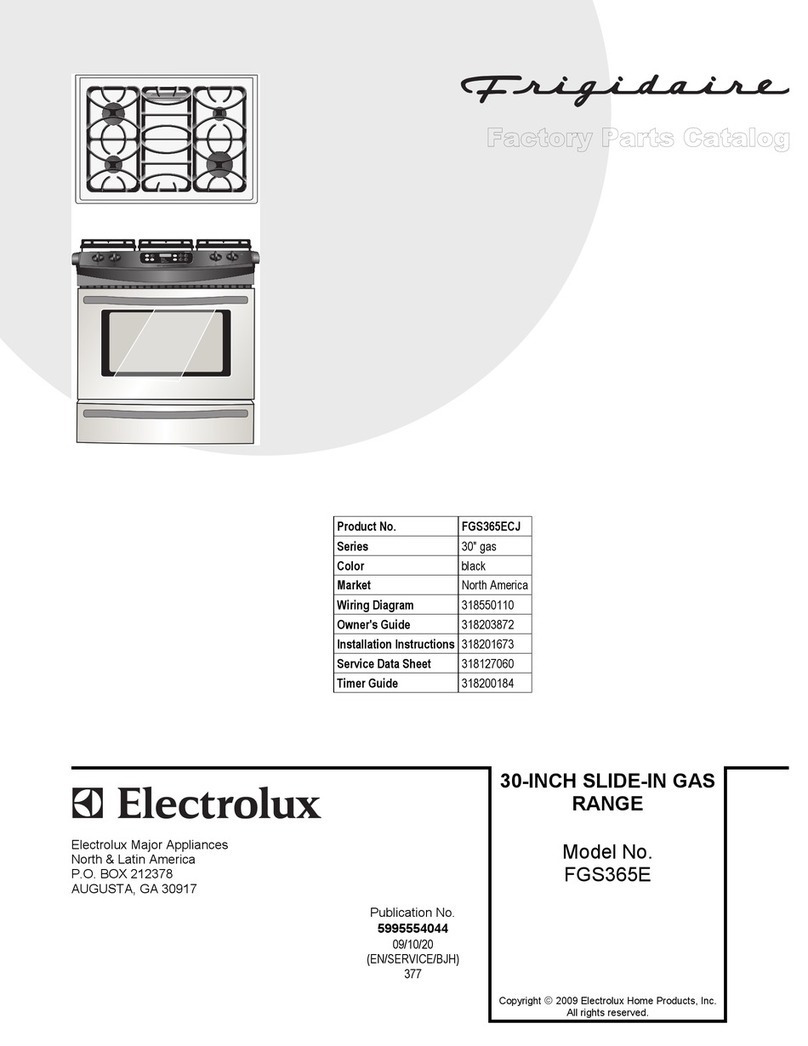 Frigidaire FGS365E parts catalog