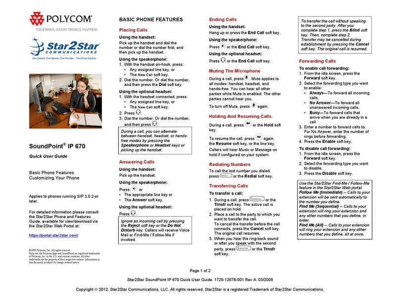 Polycom SoundPoint IP 670 Instruction manual