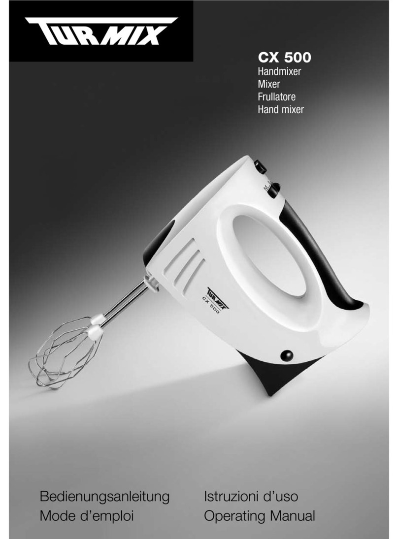 TUR MIX CX 500 operating manual