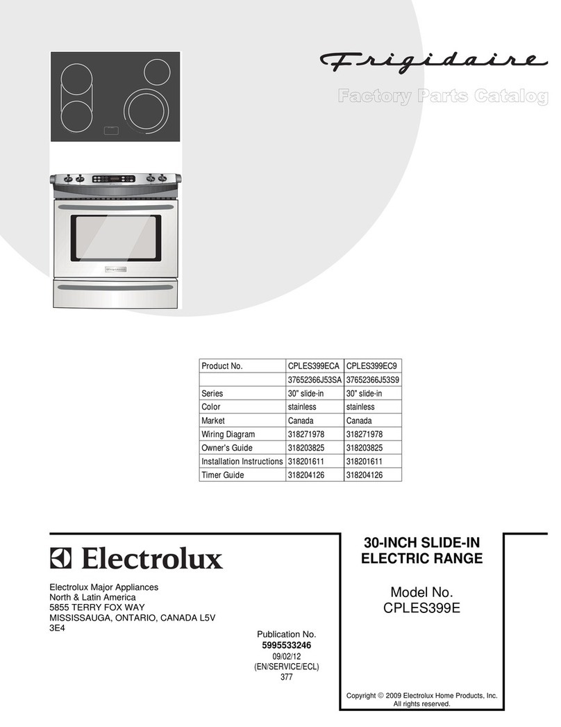 Frigidaire Frigidaire CPLES399E Instruction Manual