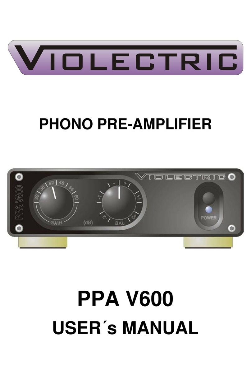 Violectric PPA V600 user manual