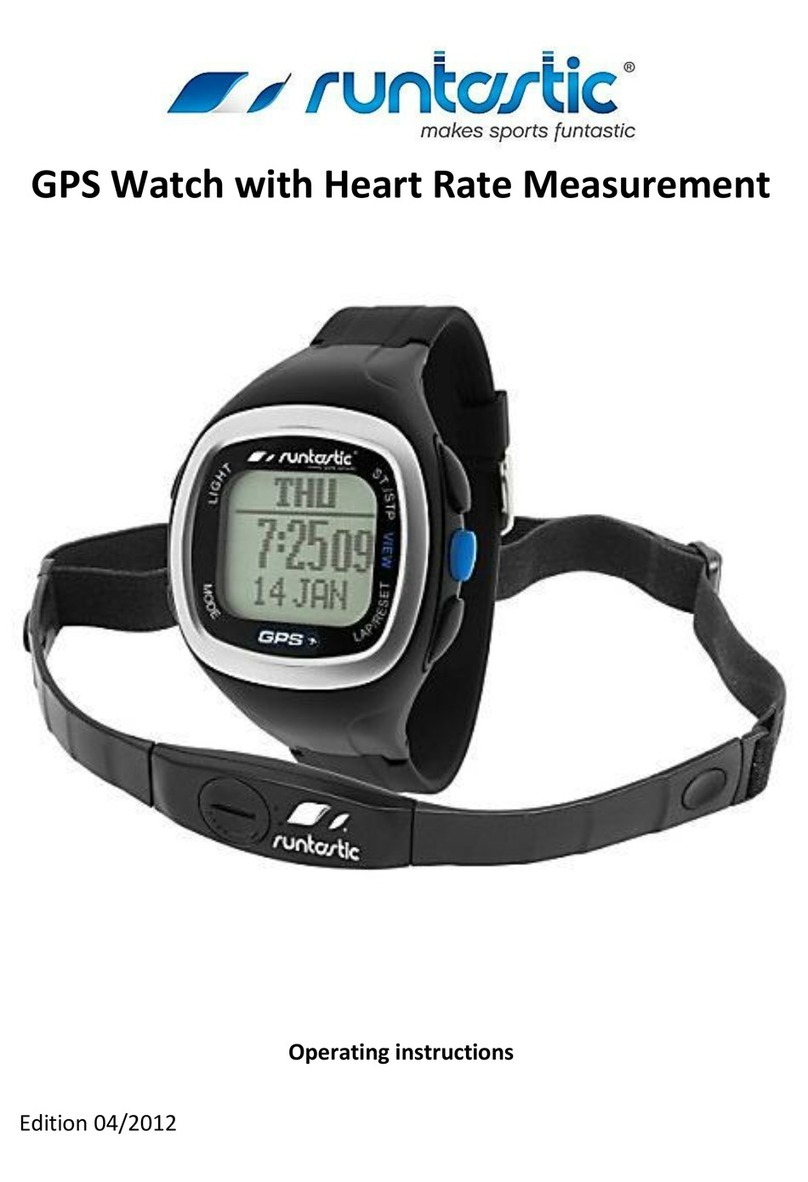 Runtastic RUNGPS1 operating instructions