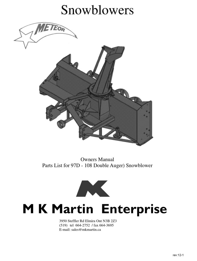 M K Martin Enterprise Meteor 97D owner's manual