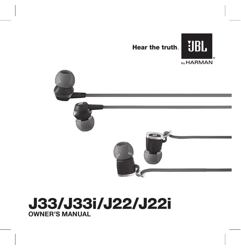 JBL J33 User manual JBL J33 User manual