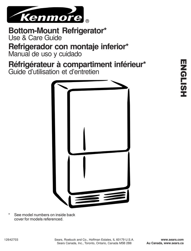 Kenmore Kenmore Bottom-Mount Refrigerator User manual