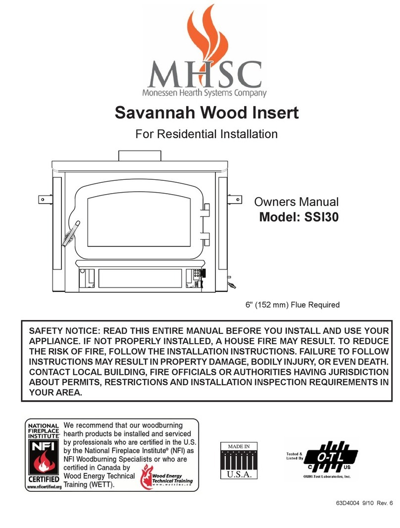 MHSC Savannah SSI30 User manual