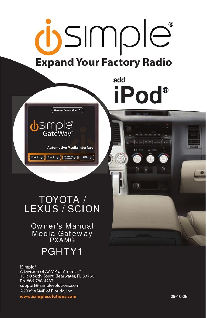 iSimple PGHTY1 User manual