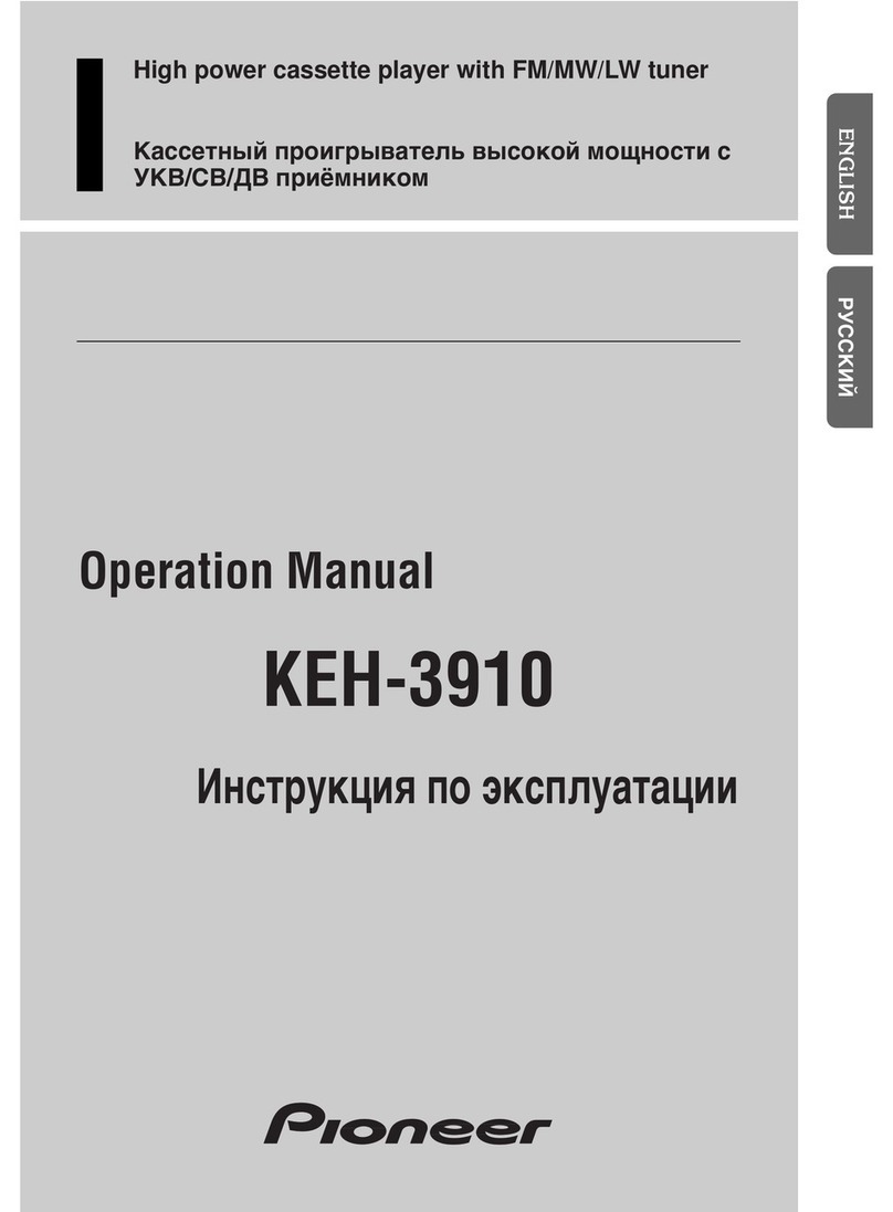 Pioneer KEH-3910 Operation manual