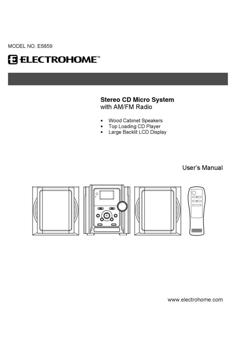 Electrohome ES859 user manual