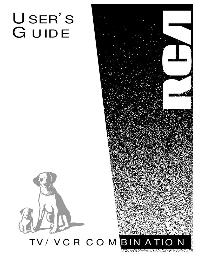 RCA TV/VCR COMBINATION User manual RCA TV/VCR COMBINATION User manual