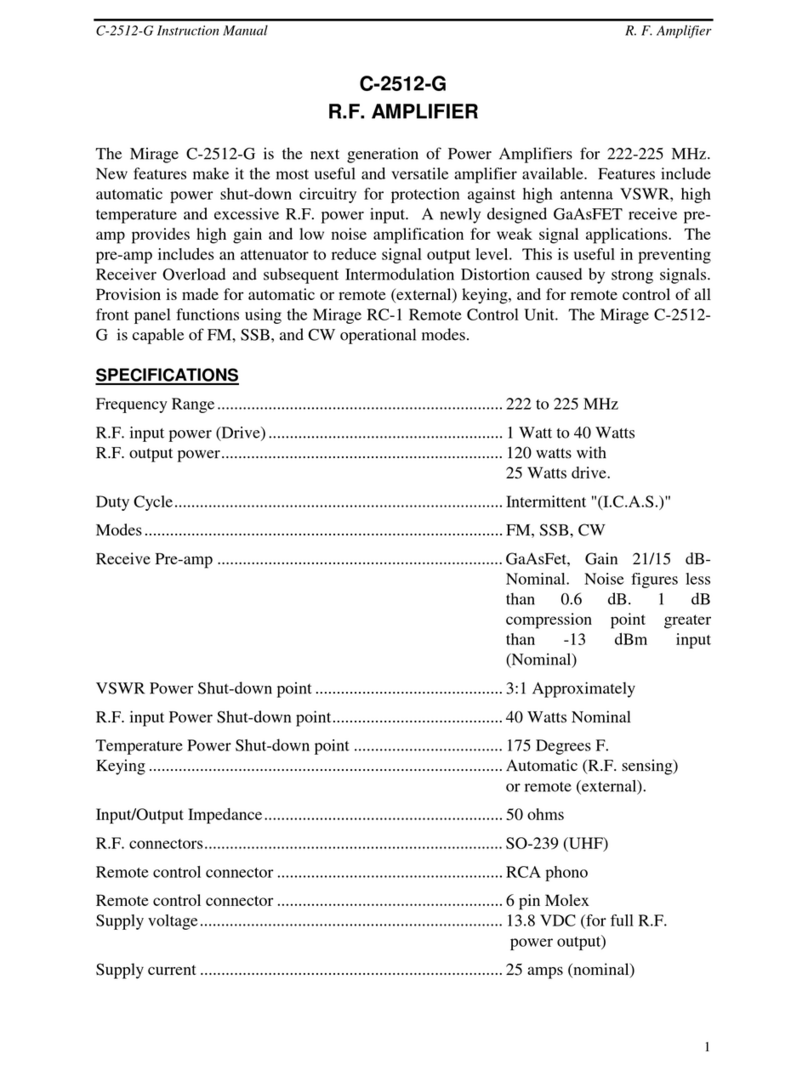 Mirage C-2512-G instruction manual