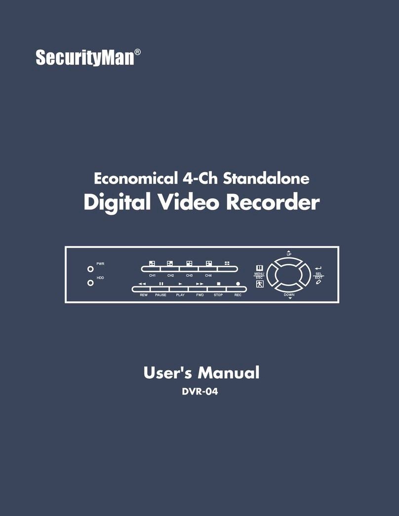SecurityMan DVR-04 User manual
