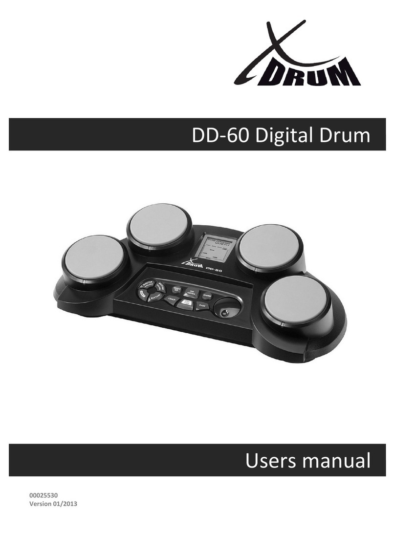 XDrum DD-60 User manual