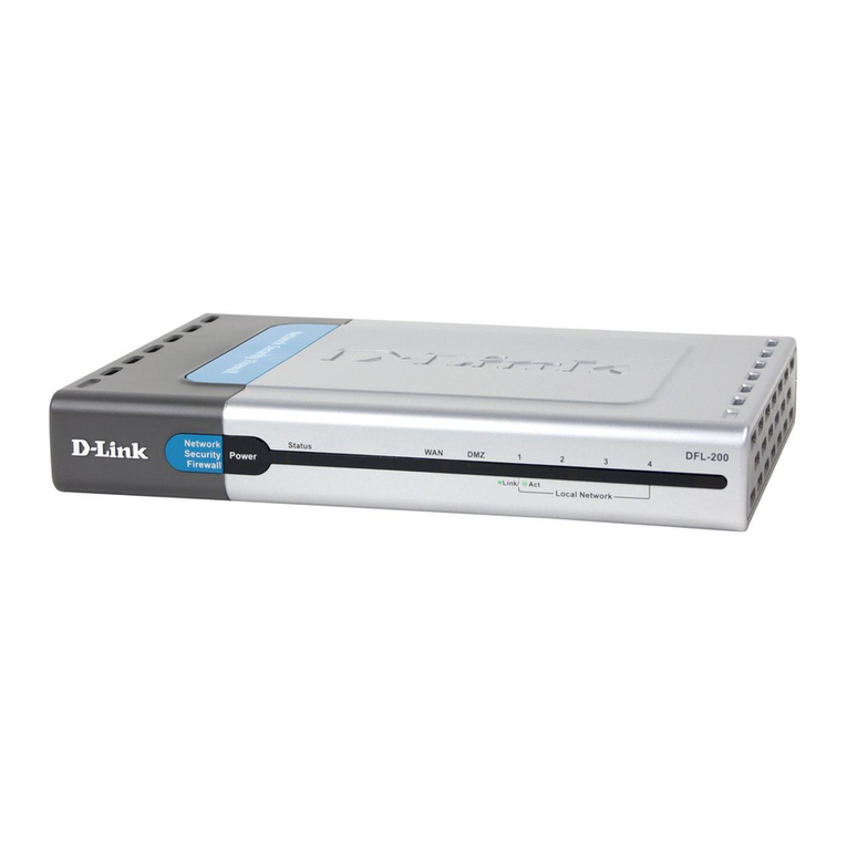 D-Link DFL-200 - Security Appliance User manual D-Link DFL-200 - Security Appliance User manual
