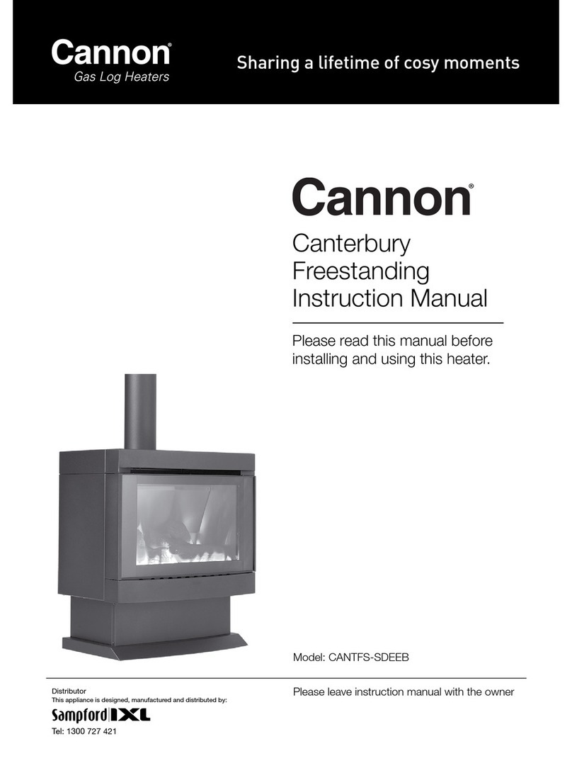 Cannon Canterbury CANTFS-SDE instruction manual