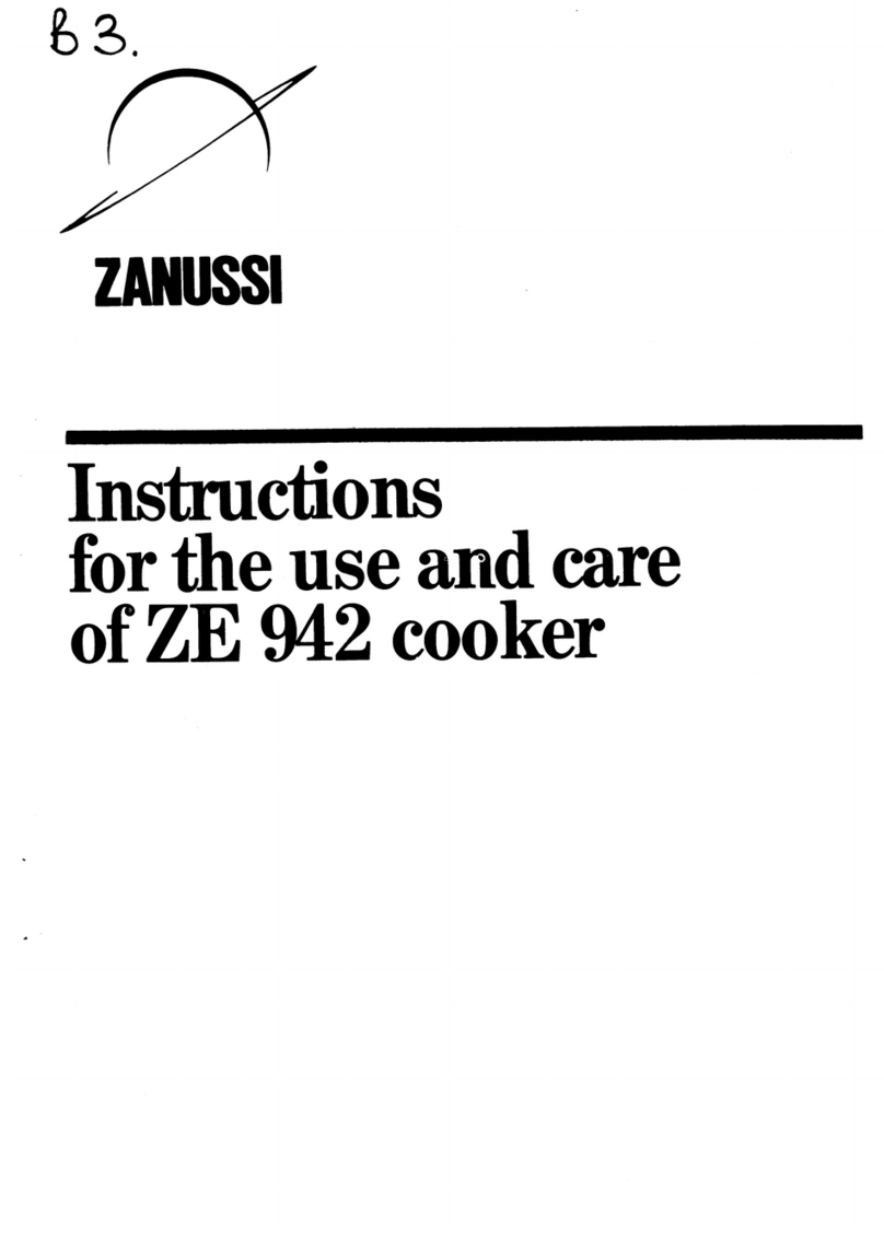 Zanussi ZE 942 User manual Zanussi ZE 942 User manual