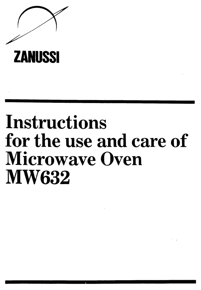 Zanussi MW632 Instructions for use and care