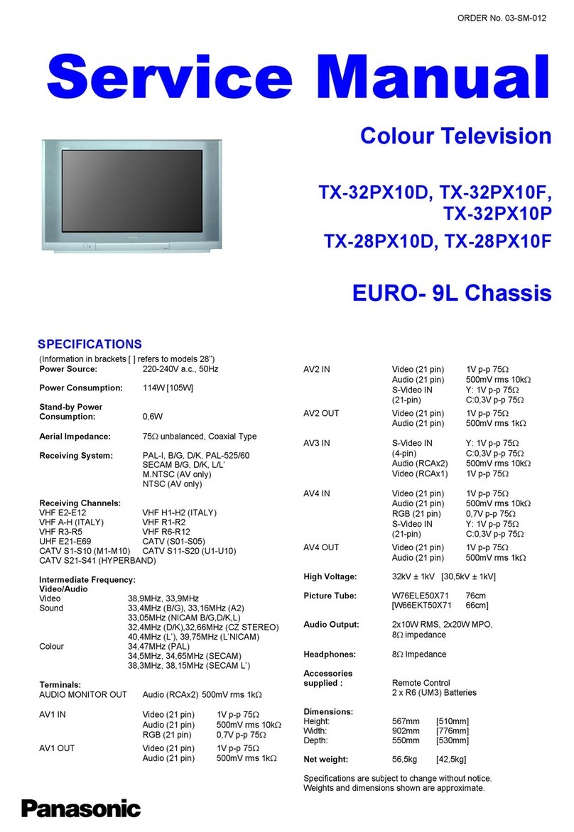 Panasonic TX-32PX10D User manual