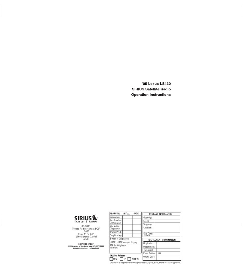Lexus LS430 2005 User manual