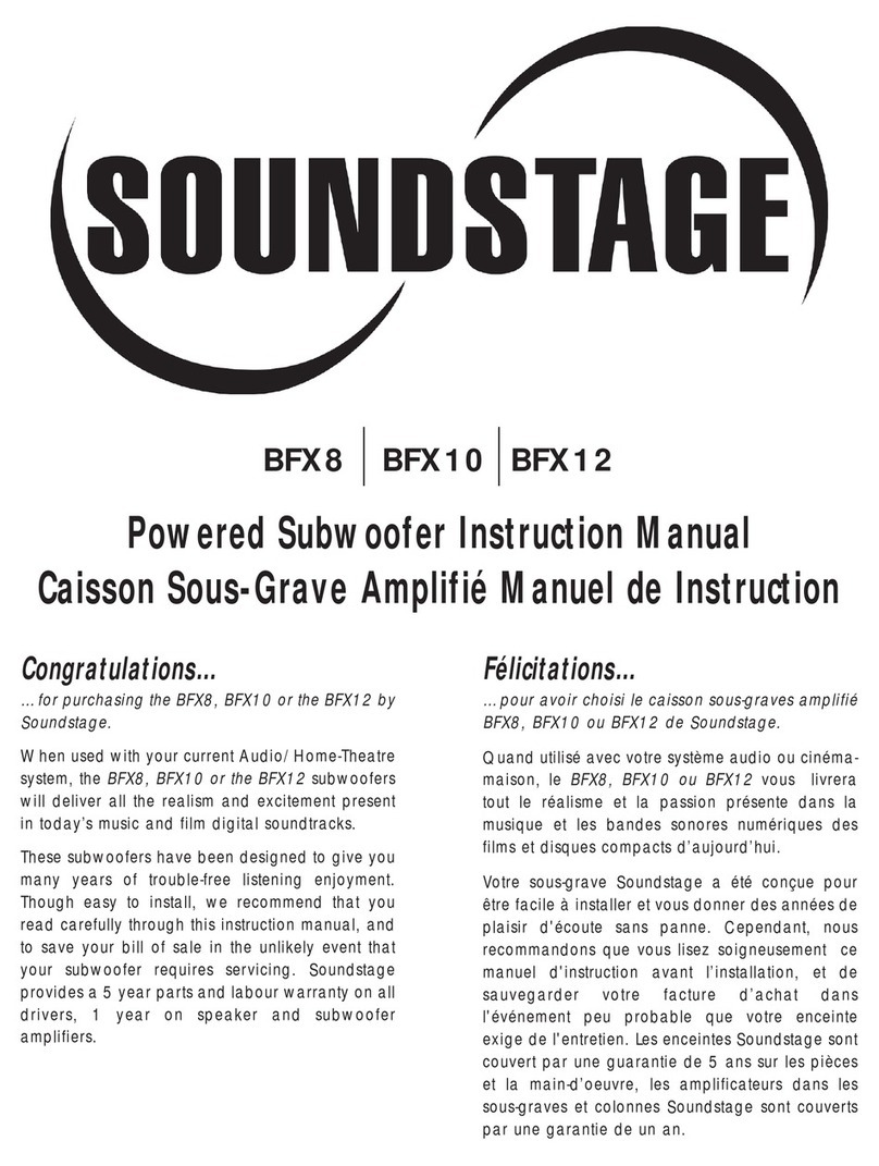 Soundstage BFX8 instruction manual