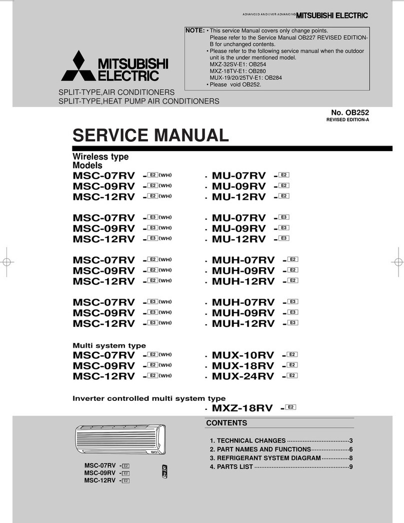 Mitsubishi Electric MSC-07RV User manual