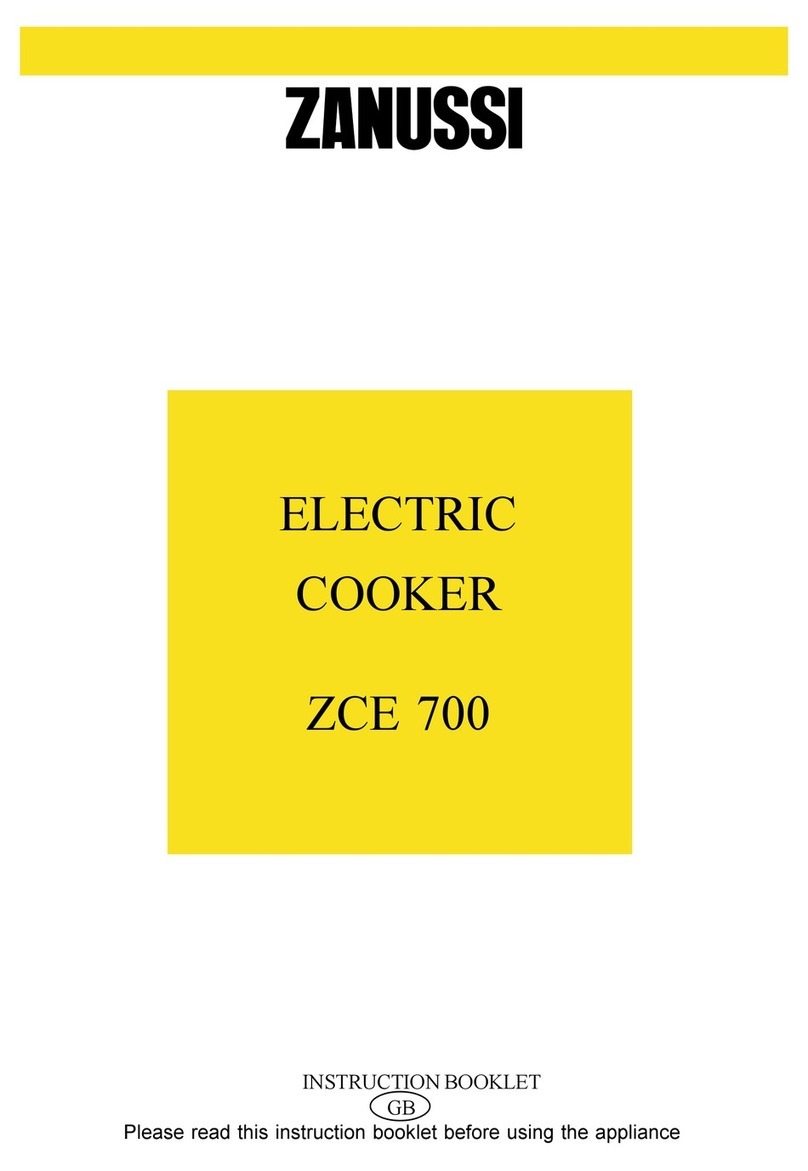 Zanussi ZCE 700 Instruction booklet